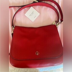 Kate Spade Red Leather Crossbody Bag